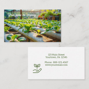 Hydroponic gardening business card
