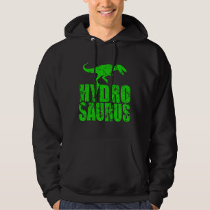 Hydroponics Dinosaur Distressed Indoor Garden Gard Hoodie