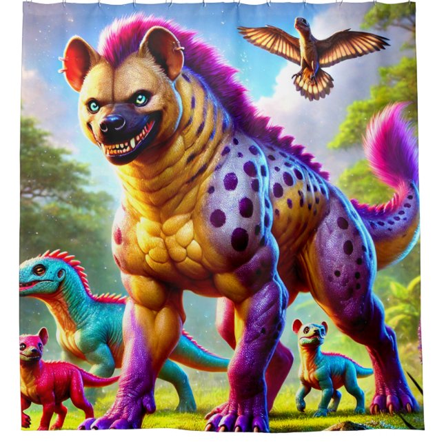 Hyena Art Shower Curtain (Front)