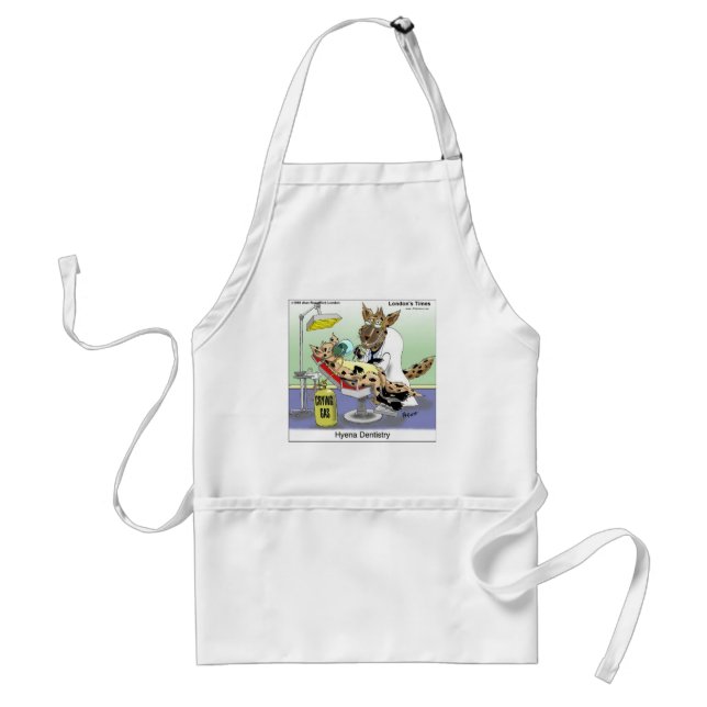 Hyena Dentistry Gifts Tees Mugs Cards Etc Standard Apron (Front)