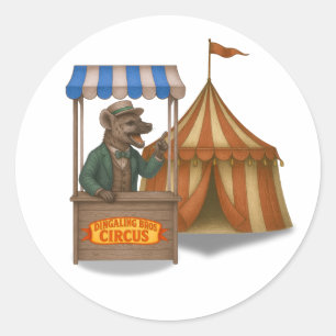 Hyena hawker classic round sticker