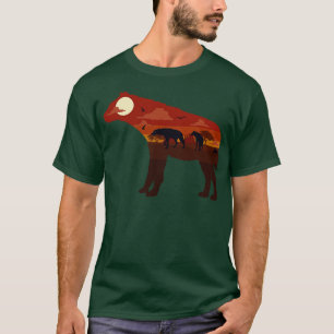 Hyena Hyenas Africa Desert Savanna Illustration T-Shirt