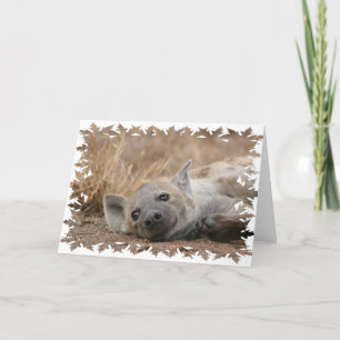 Hyena Picture Greeting Card