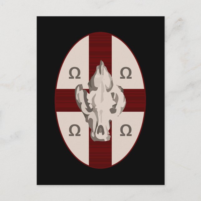 Hyena Shield Postcard (Front)