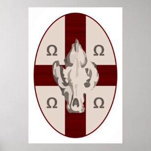 Hyena Shield Poster
