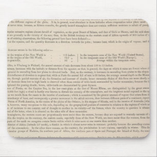 Hyetographic or Rain Map of the World Mouse Mat