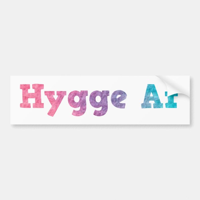 hygge af bumper sticker (Front)