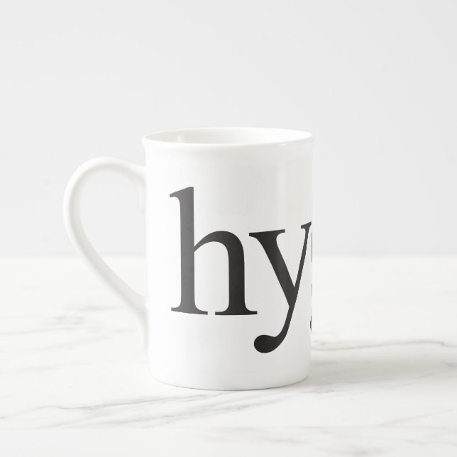 Hygge Black and White Speciality Mug (Left)