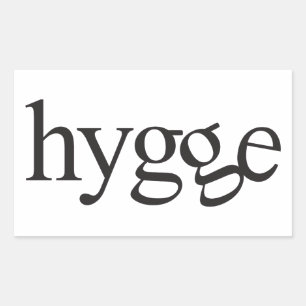 Hygge Black and White Sticker