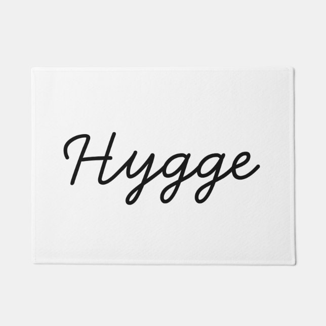 Hygge Black Elegant Doormat (Front)