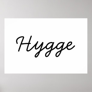 Hygge Black Elegant Poster