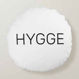 Hygge Black Round Cushion