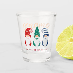 Hygge Christmas Gnome for the Holidays Snowflakes Shot Glass