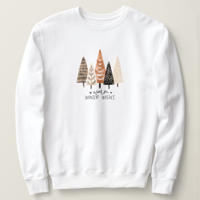 Hygge Christmas Tree Sweatshirt (Design Front)