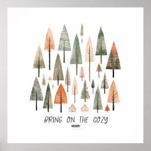 Hygge: Colourful Trees, Cosy Moments Poster