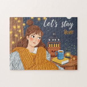 Hygge Cosy Candlelight Night Celebrate Jigsaw Puzzle