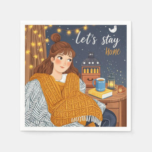 Hygge Cosy Candlelight Night Celebrate Napkin