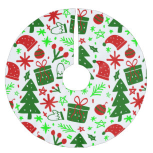 hygge cottagecore christmas merry xmas brushed polyester tree skirt