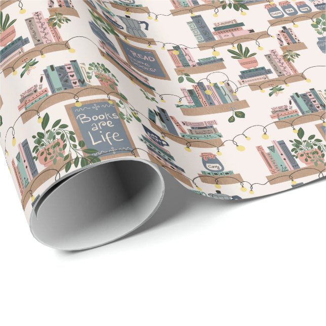 Hygge Cozy Book Corner Wrapping Paper (Roll Corner)