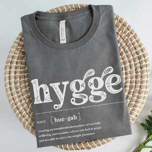 Hygge Definition Nordic Floral Cosy Inspirational T-Shirt