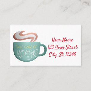 Hygge Drink Self-Care Thunder_Cove  Business Card