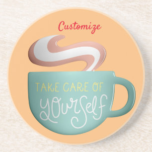 Hygge Drink Self-Care Thunder_Cove   Coaster