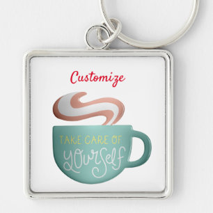 Hygge Drink Self-Care Thunder_Cove  Key Ring
