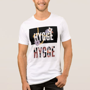 HYGGE Floral T-Shirt – Cosy Nordic Aesthetic with  Tri-Blend Shirt
