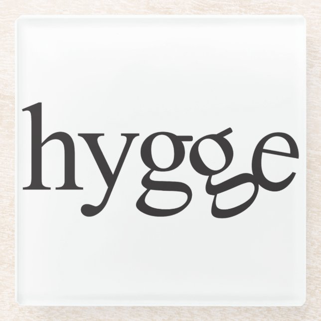 Hygge Glass Coaster (Front)