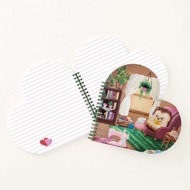 Hygge Hedgehog Notebook (Inside)