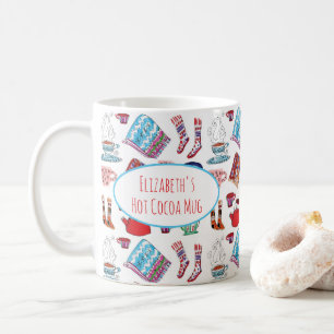 Hygge Hot Cocoa Cute Winter Hand-Illustrated Coffee Mug