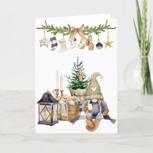 Hygge, Joy, Peace, Harmony Holiday Folded Card