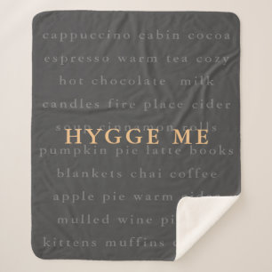 Hygge me cosy sherpa blanket for warm winters