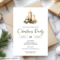Hygge Minimal Sage Green Nordic Christmas Party
