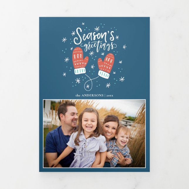 Hygge Mittens Tri Fold Christmas Holiday (Cover)