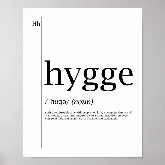 Hygge Poster - Danish Culture (Front)