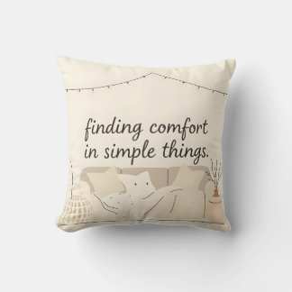 Hygge Throw Pillow | Cozy Scandinavian Home Decor