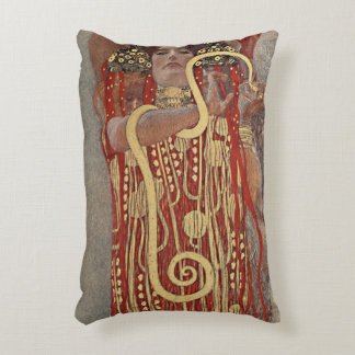 Hygieia by Gustav Klimt, Vintage Art Nouveau Decorative Cushion