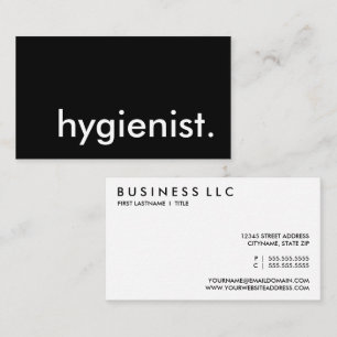 hygienist. business card