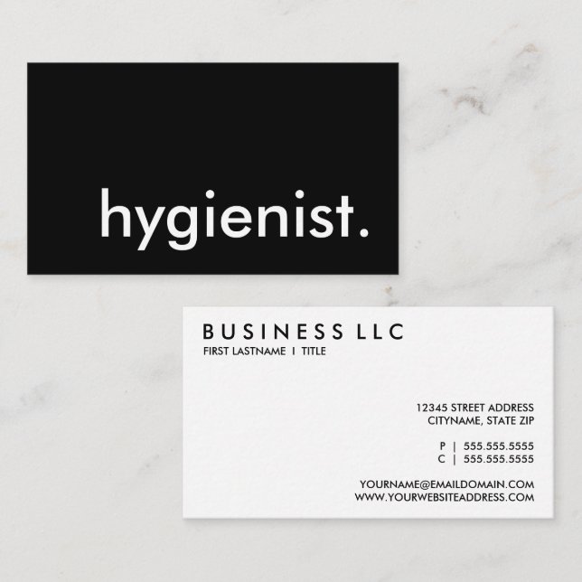 hygienist. business card (Front/Back)