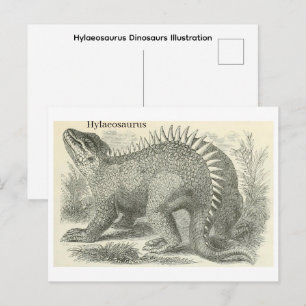 Hylaeosaurus Dinosaurs Illustration Postcard