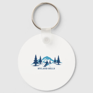 Hyland Hills Minnesota Ski Resort Skiing Skier  Key Ring
