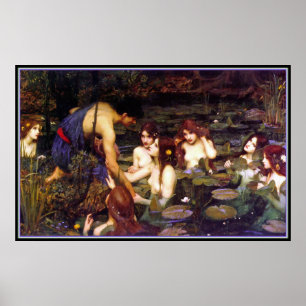 Hylas and the Nymphs - by John Waterhouse Poster