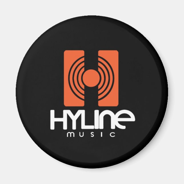 Hyline Music Magnet Black / Orange (Front)
