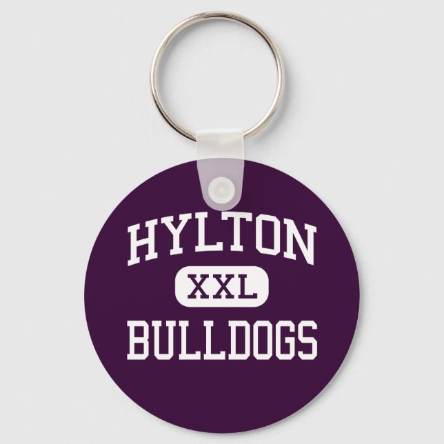 Hylton - Bulldogs - High - Woodbridge Virginia Key Ring (Front)