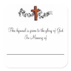 Hymnal Plates In Memory of