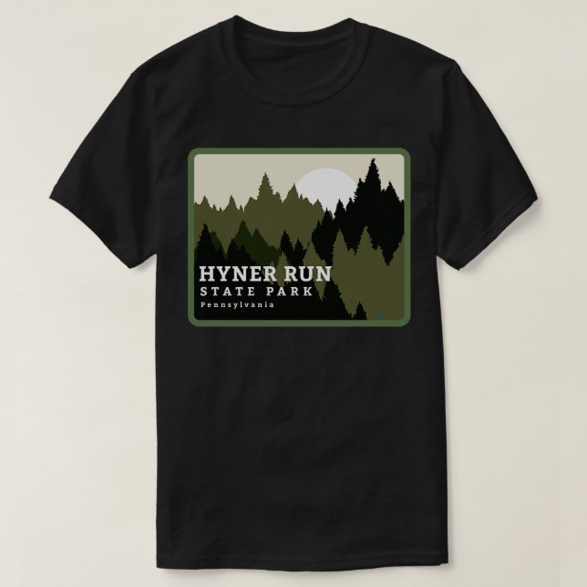 Hyner Run State Park Pennsylvania Forest Sunrise T-Shirt (Design Front)