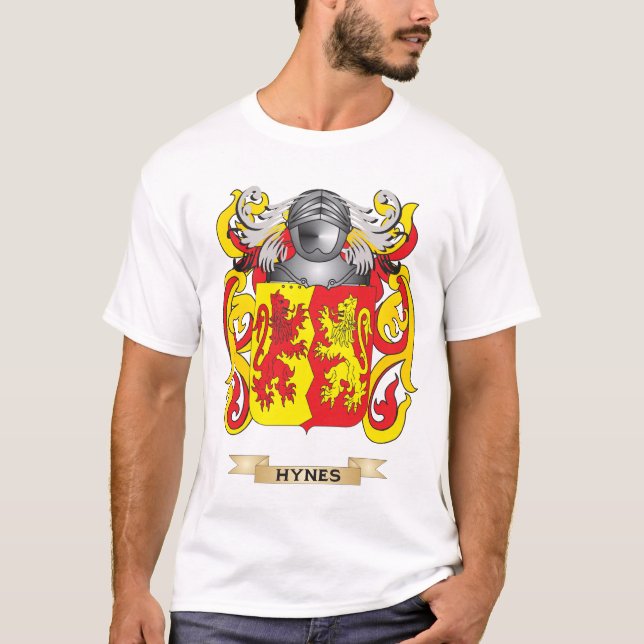 Hynes Coat of Arms (Family Crest) T-Shirt (Front)