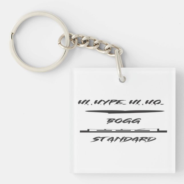 HYPE JOKE FUN GRAPHIC ART DESIGN KEY RING (Front)