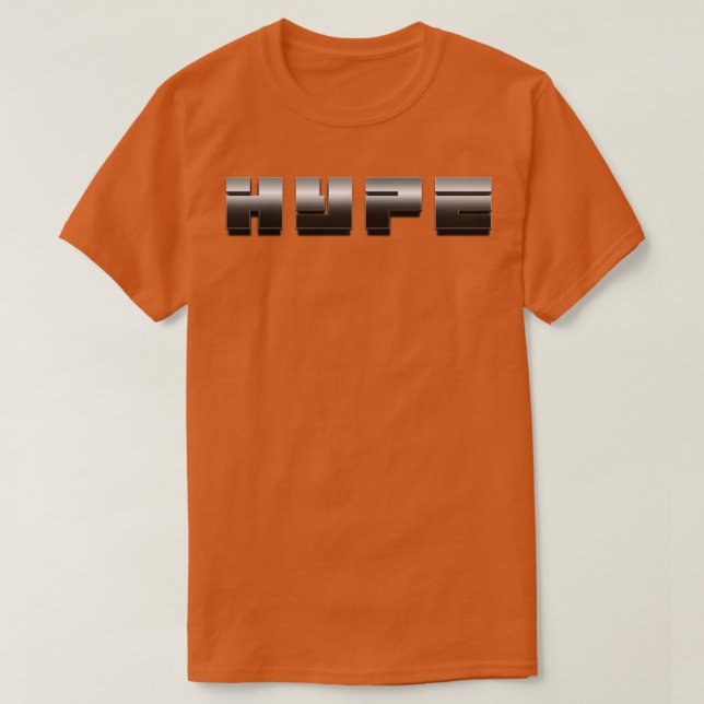 Hype Single Word Text T-Shirt (Design Front)